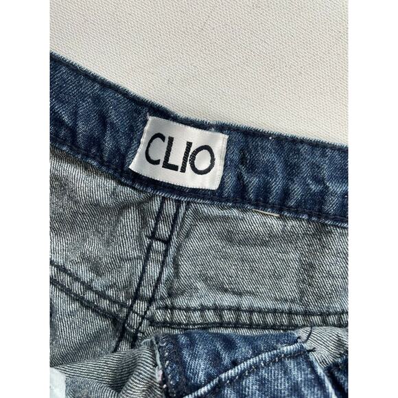 Clio Distressed cut off High Waist Booty jean shorts Size 29 - Picture 4 of 5